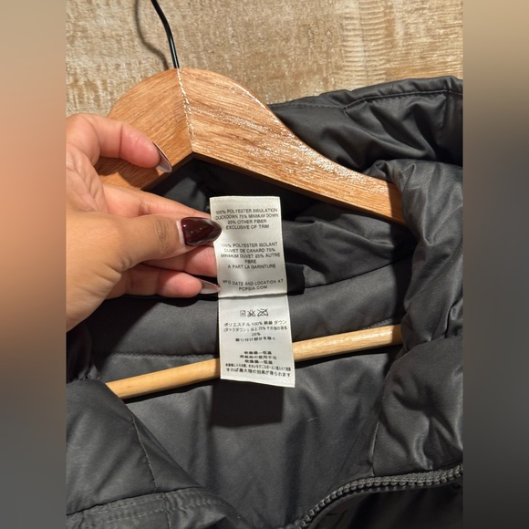 Patagonia Goose Down Full Length Coat Women Sz XS gray Goose Down Hood - Picture 3 of 12